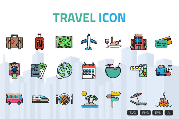 Download Travel Icon Set - Premium Bundle